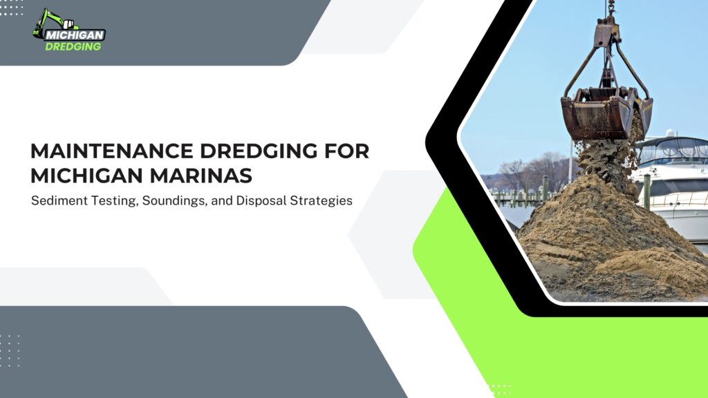 Maintenance Dredging for Michigan Marinas Sediment Testing, Soundings, and Disposal Strategies